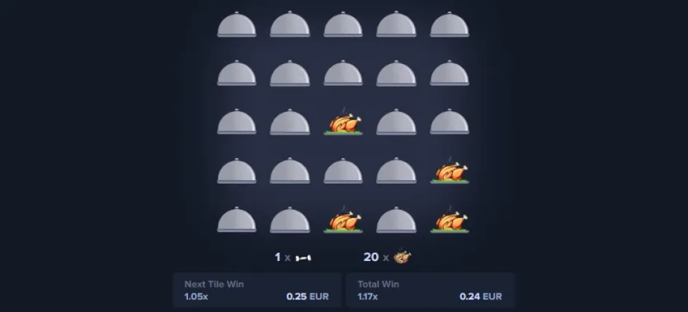MyStake Chicken gameplay